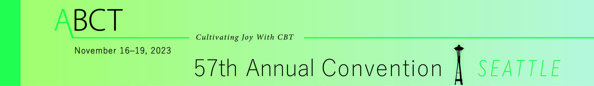 ABCT 2023 Annual Convention Event Banner