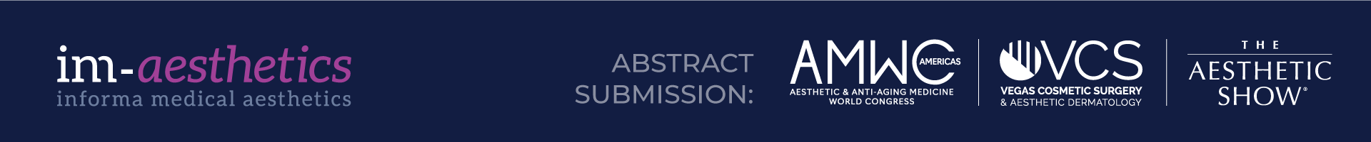 2025 IM-Aesthetics Abstract Submission Portal Event Banner