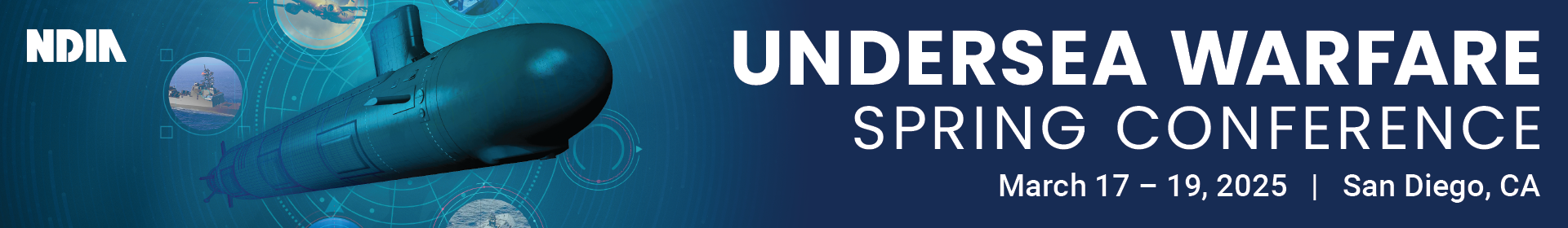 2025 Undersea Warfare Spring Conference Event Banner