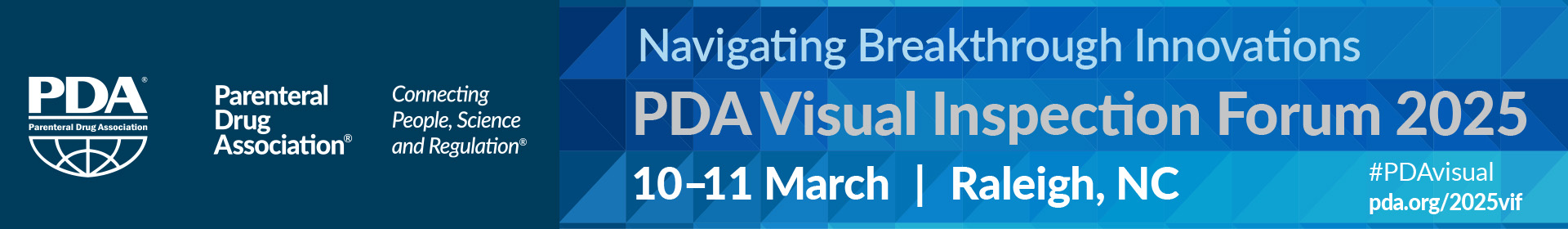 PDA Visual Inspection Forum 2025 Event Banner