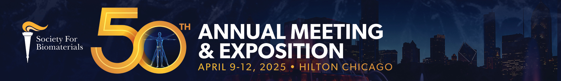 2025 Society for Biomaterials Annual Meeting & Exposition  Event Banner