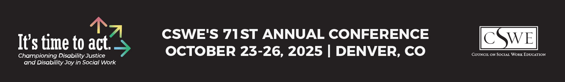 2025 CSWE Annual Conference Banner Denver, CO